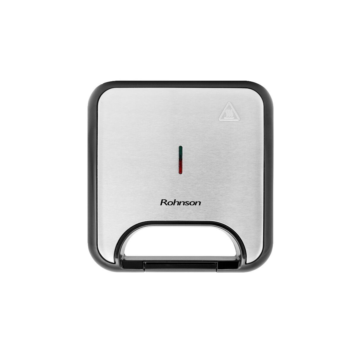 Sandwich maker Rohnson R2640, 750 W, placi grill, Negru/Inox