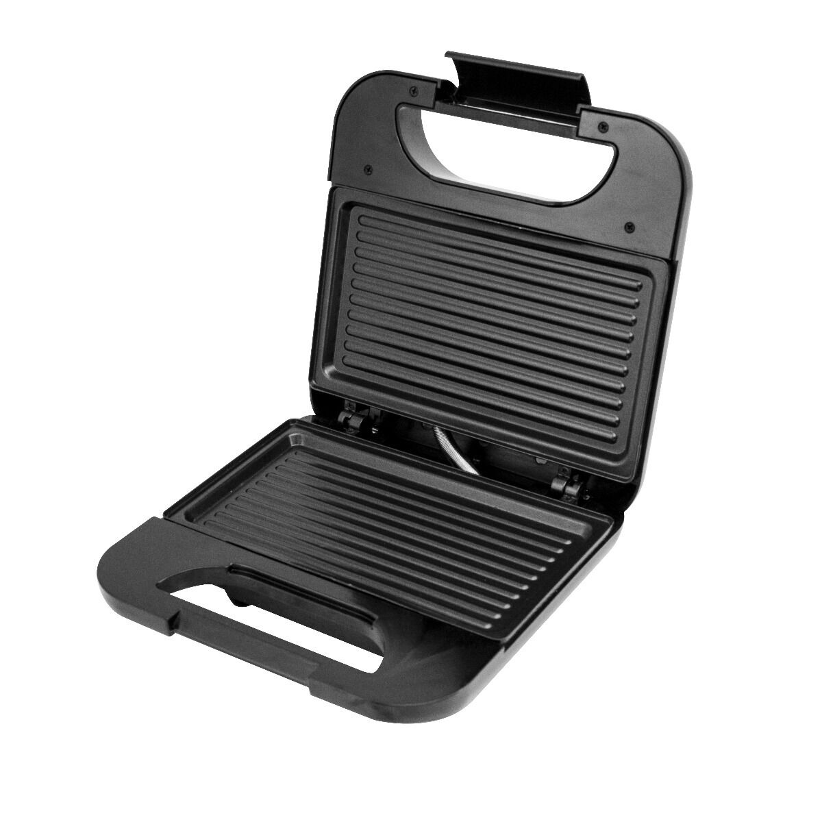 Sandwich maker Rohnson R2640, 750 W, placi grill, Negru/Inox