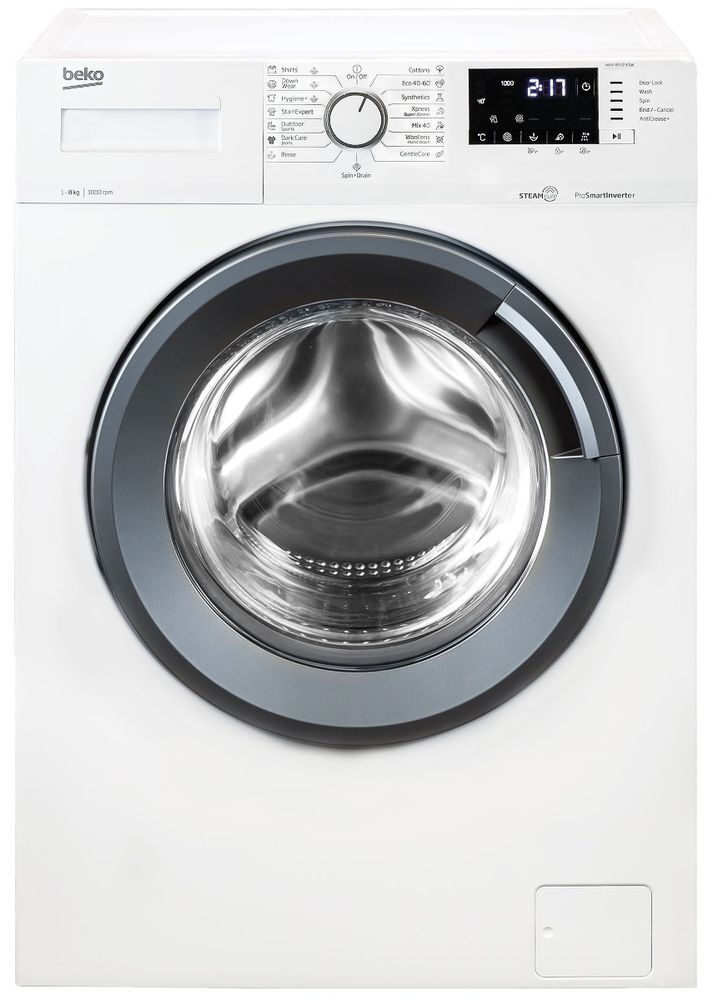 Masina de spalat rufe Beko WUV8512XSW, Clasa C, 8 Kg, 1000 rotatii, SteamCure, Alb