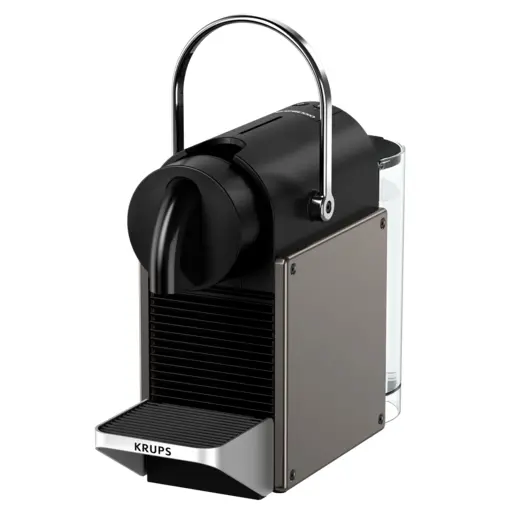 Espressor Nespresso Krups Pixie Titan XN306T10, 19 bari, 0.7 litri, 1260 W, Negru / Gri
