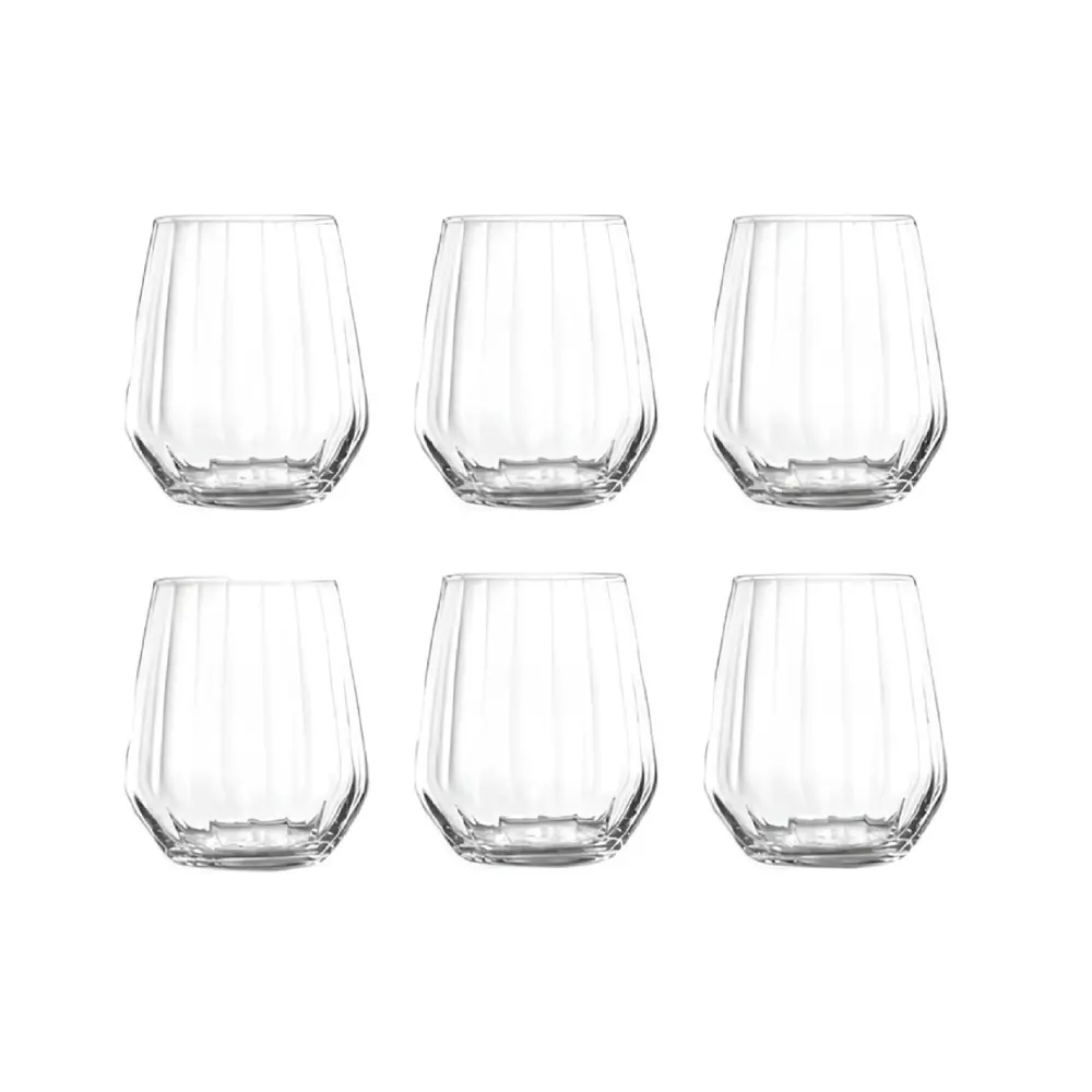 Set 6 pahare apa RCR Cristalleria Italiana Optiq O4343, 430 ml, Transparent