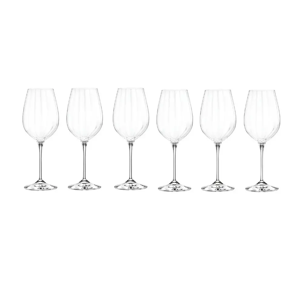 Set 6 pahare vin alb RCR Cristalleria Italiana Optiq, 450 ml, Transparent