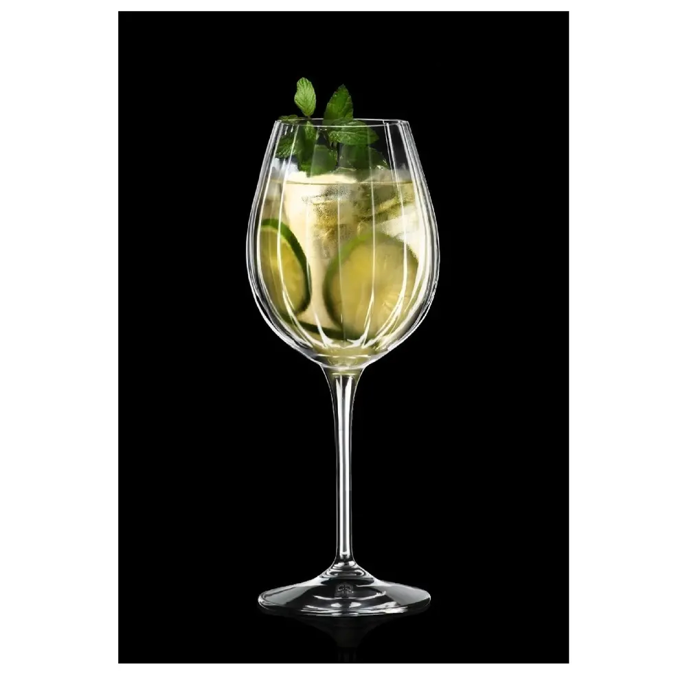 Set 6 pahare vin alb RCR Cristalleria Italiana Optiq, 450 ml, Transparent