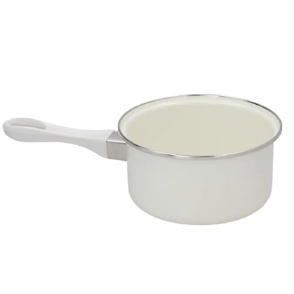 Cratita cu coada Latorre, email, 16 cm, 1 L, Alb
