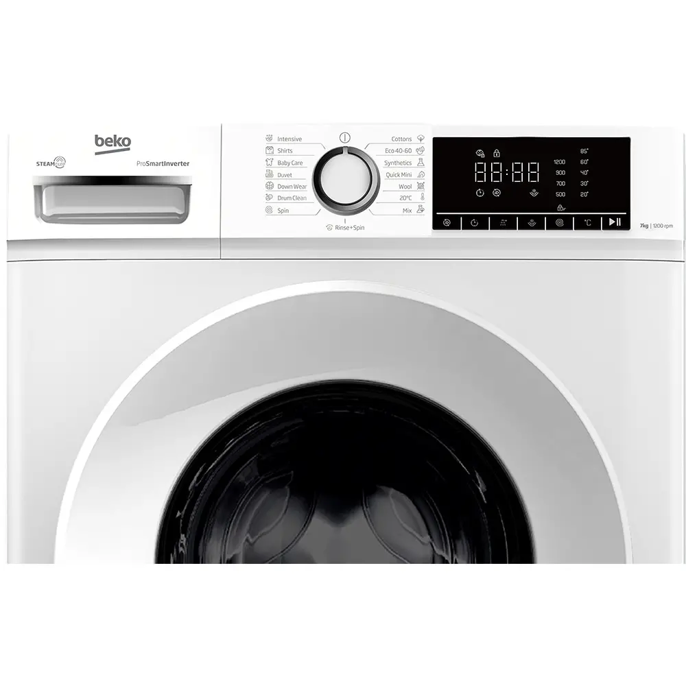 Masina de spalat rufe Beko B1WFM2721WEE, 7 kg, 1200 RPM, Clasa A, 15 programe, Alb