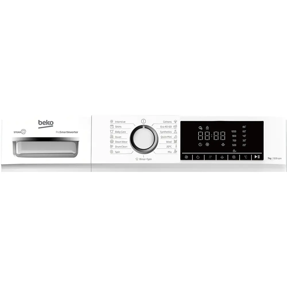 Masina de spalat rufe Beko B1WFM2721WEE, 7 kg, 1200 RPM, Clasa A, 15 programe, Alb