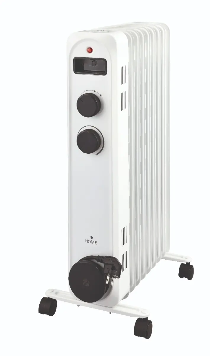 Calorifer Carrefour Home HOR1E9-25, 9 elementi, 2000 W, Alb