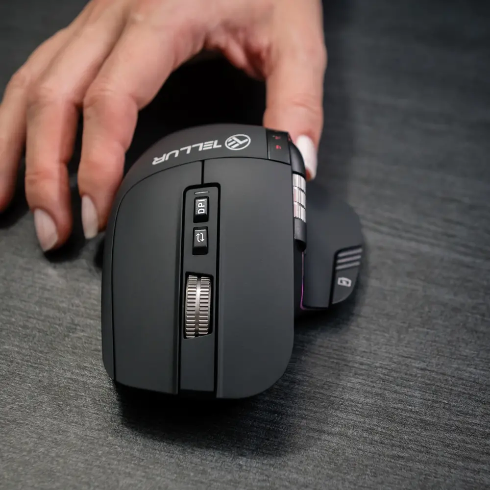 Mouse wireless Tellur, Shade, Negru