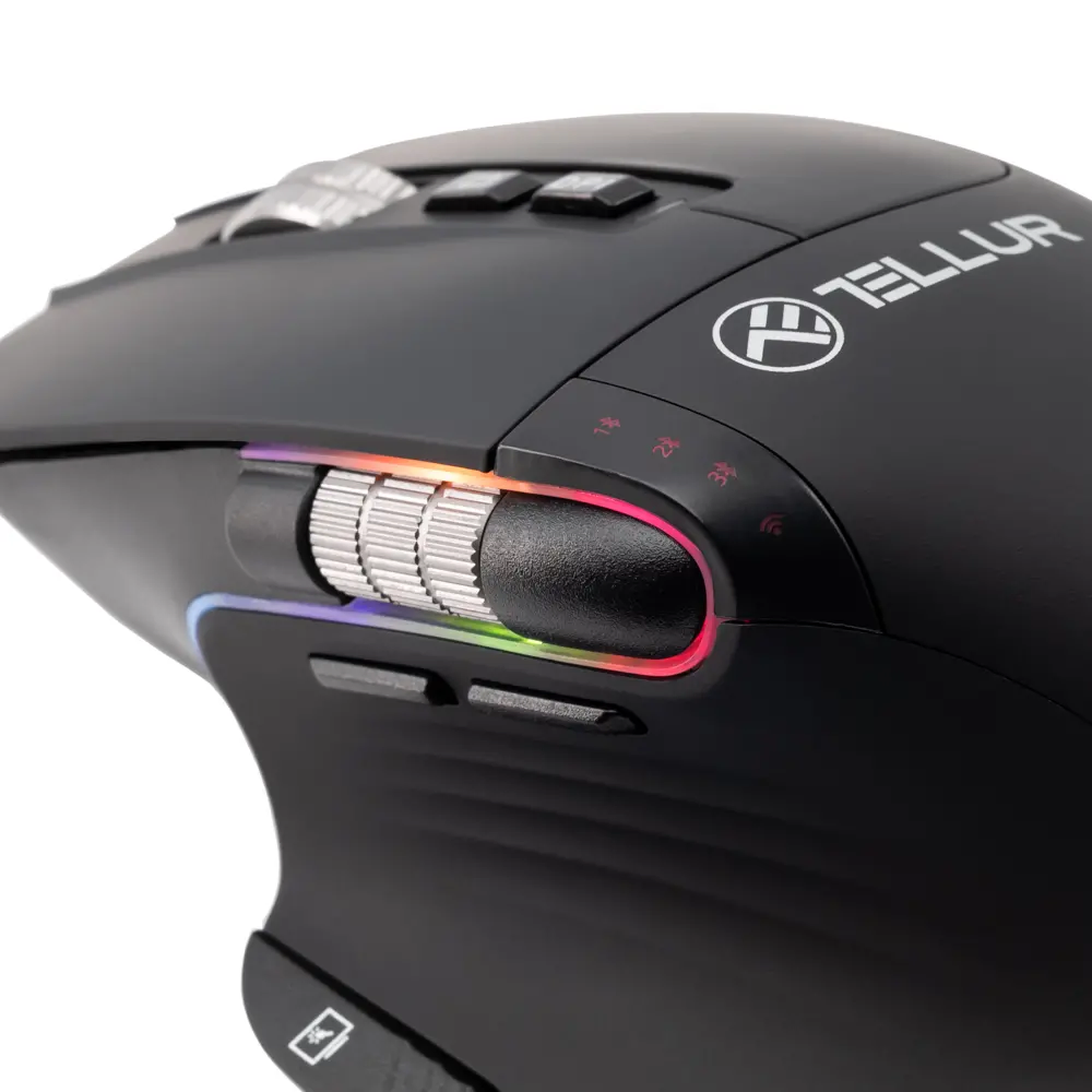 Mouse wireless Tellur, Shade, Negru