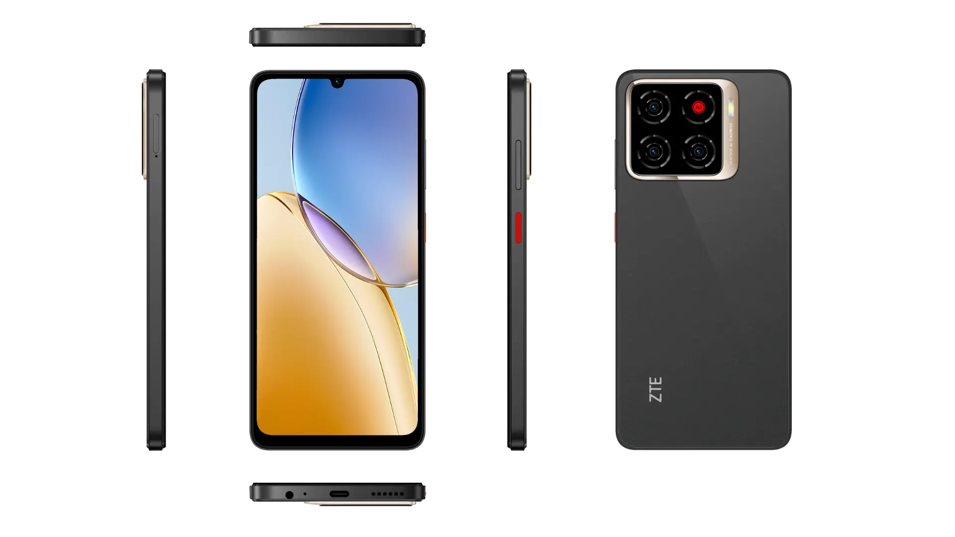 Smartphone ZTE Blade A56, 64 GB, 4 GB RAM, 4G, Negru