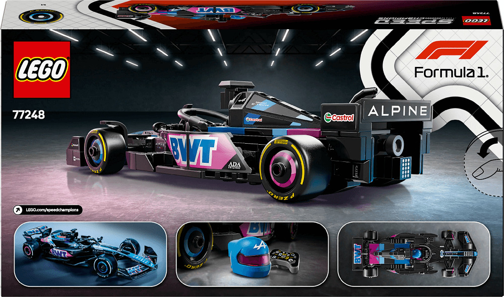LEGO Speed Champions Masina de curse BWT Alpine F1 Team A524 77248