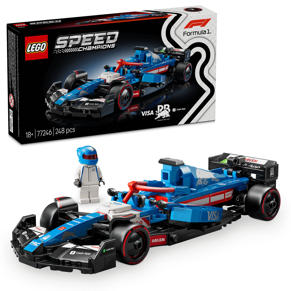 LEGO Speed Champions Masina de curse F1 Visa Cash App RB VCARB 01 77246