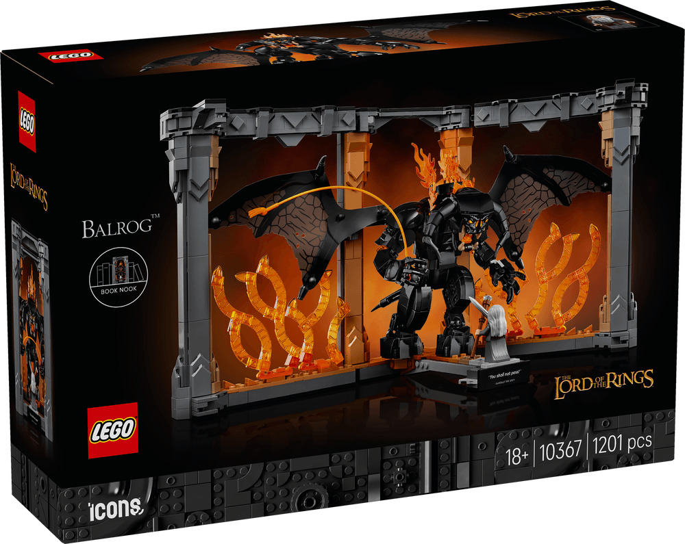 LEGO Icons Stapanul inelelor: Diorama pentru biblioteca cu un Balrog 10367