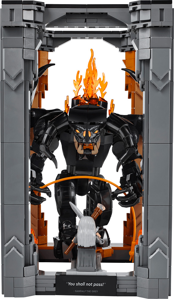 LEGO Icons Stapanul inelelor: Diorama pentru biblioteca cu un Balrog 10367