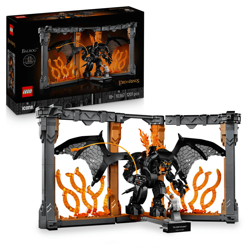 LEGO Icons Stapanul inelelor: Diorama pentru biblioteca cu un Balrog 10367