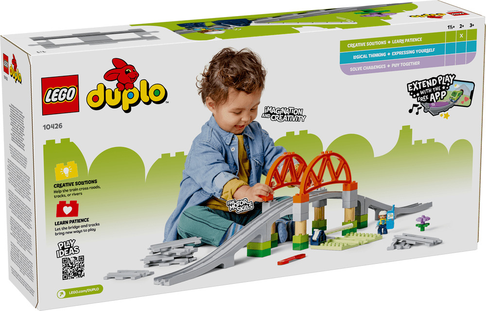 LEGO DUPLO Town Set de extindere Pod si sine de cale ferata 10426