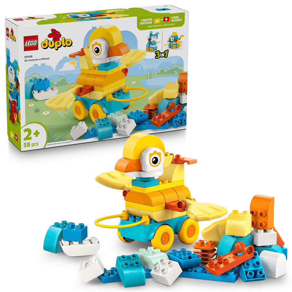 LEGO DUPLO Orasul meu Animale pe roti 3 in 1 10448
