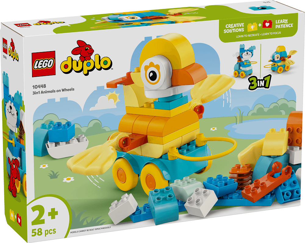 LEGO DUPLO Orasul meu Animale pe roti 3 in 1 10448