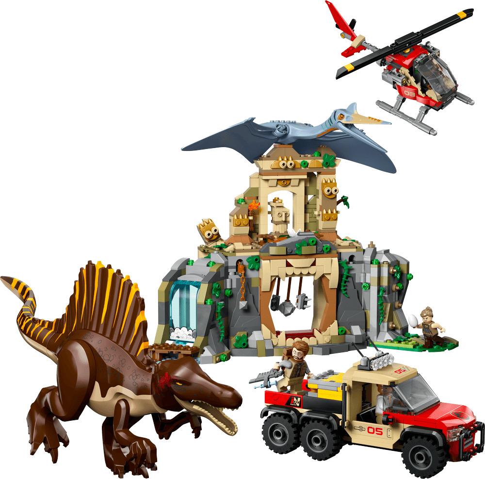 LEGO Jurassic World Misiune aeriana cu Spinosaurus si Quetzalcoatlus 76976