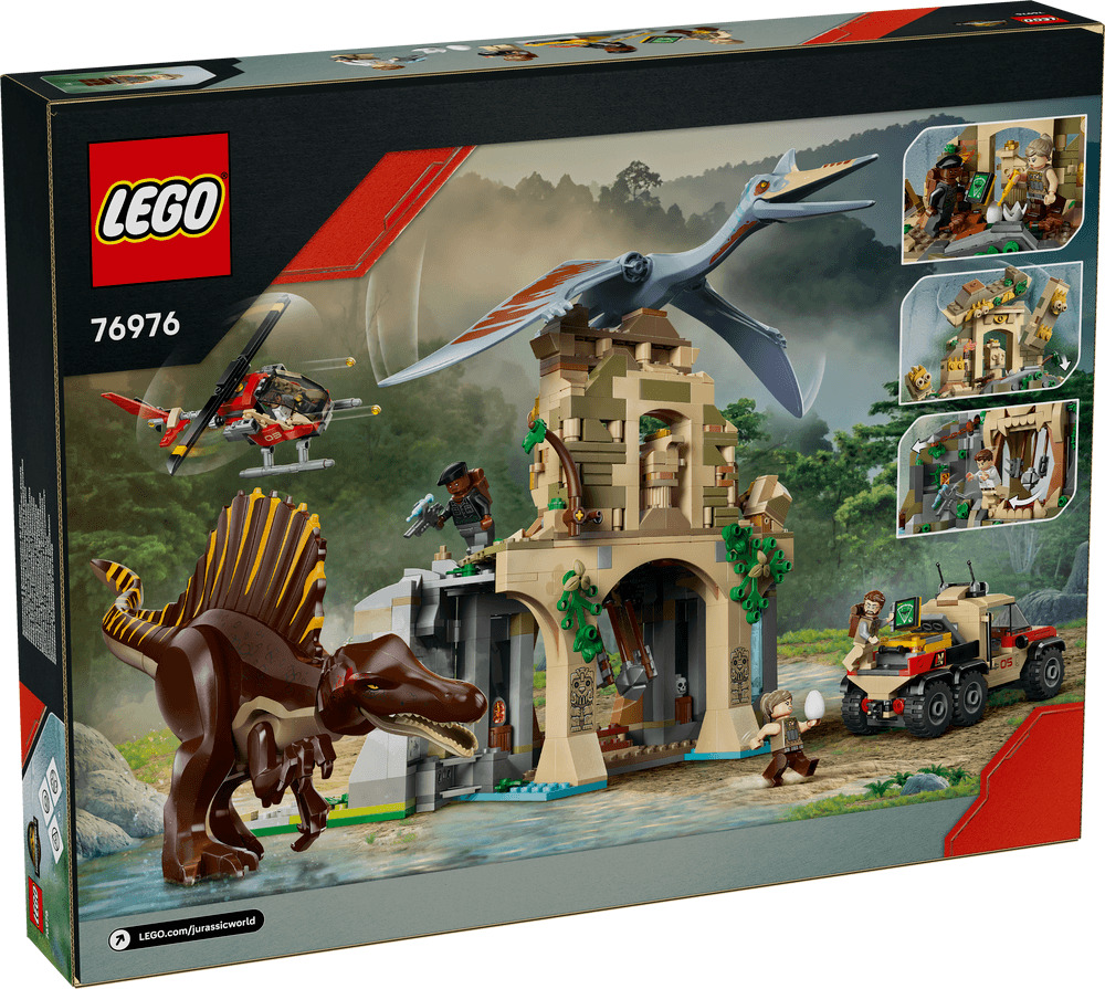 LEGO Jurassic World Misiune aeriana cu Spinosaurus si Quetzalcoatlus 76976