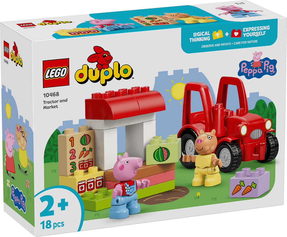 LEGO DUPLO Purcelusa Peppa Tractor si piata 10468