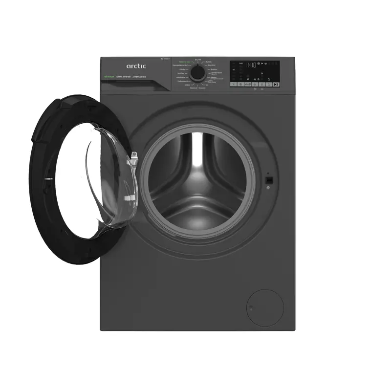 Masina de spalat rufe slim Arctic APLM2WFSU28411AS, ExtraSteam, 8 kg, 1400rpm, Clasa A, Antracit