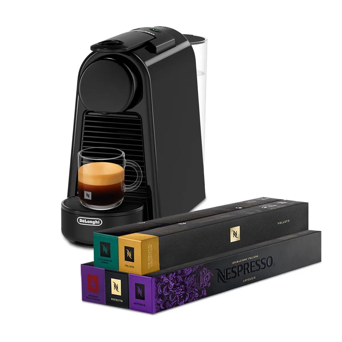 Espressor Nespresso Essenza Mini EN85B, 19 bar, 0.6 litri, 1260 W, Negru
