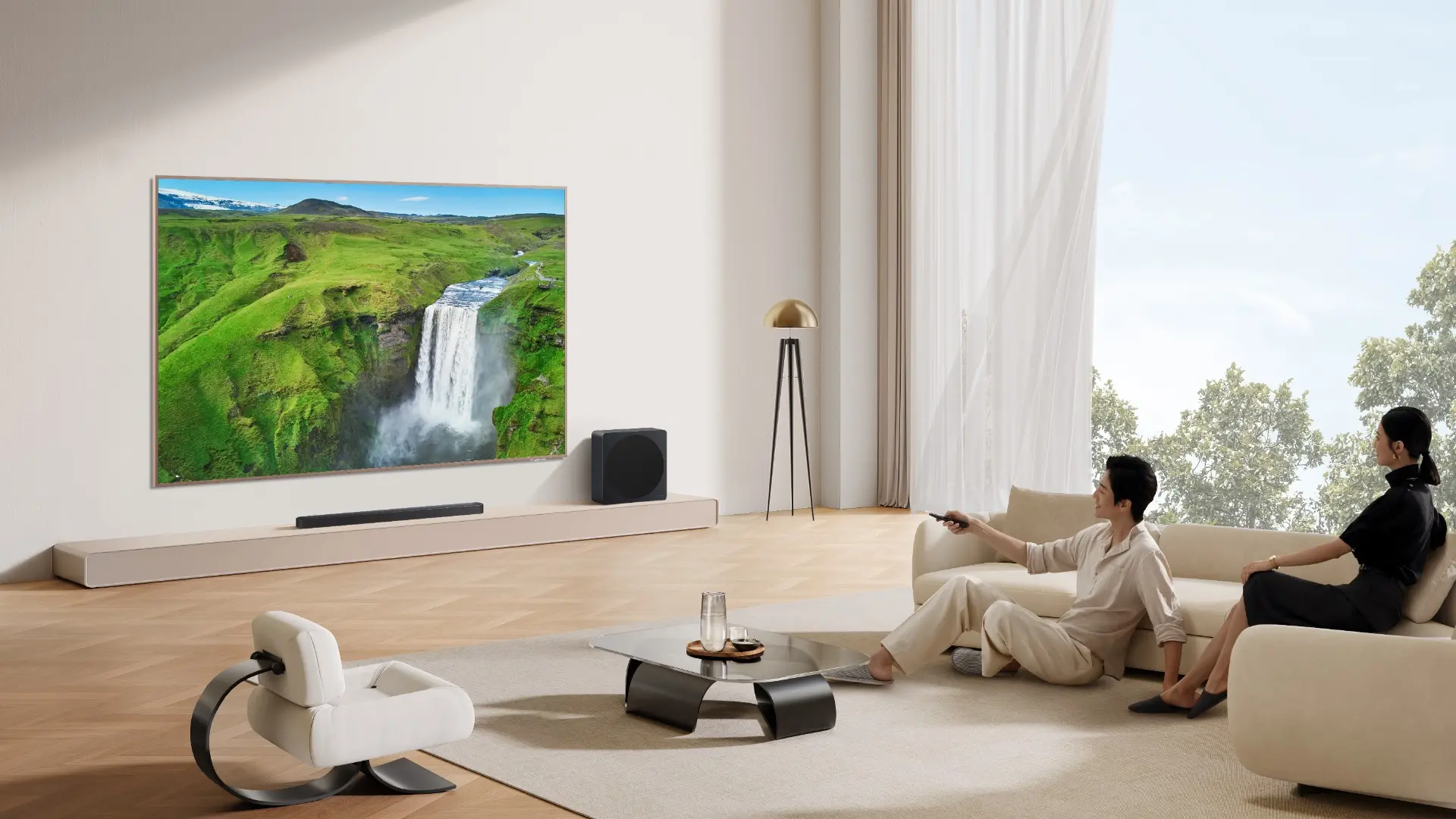 Soundbar Slim TCL A65K , 3.1.2, 410W, Bluetooth 5.3, Sunet Bang & Olufsen, Dolby Atmos & DTS-Virtual:X, HDMI eARC, Subwoofer Wireless, Negru