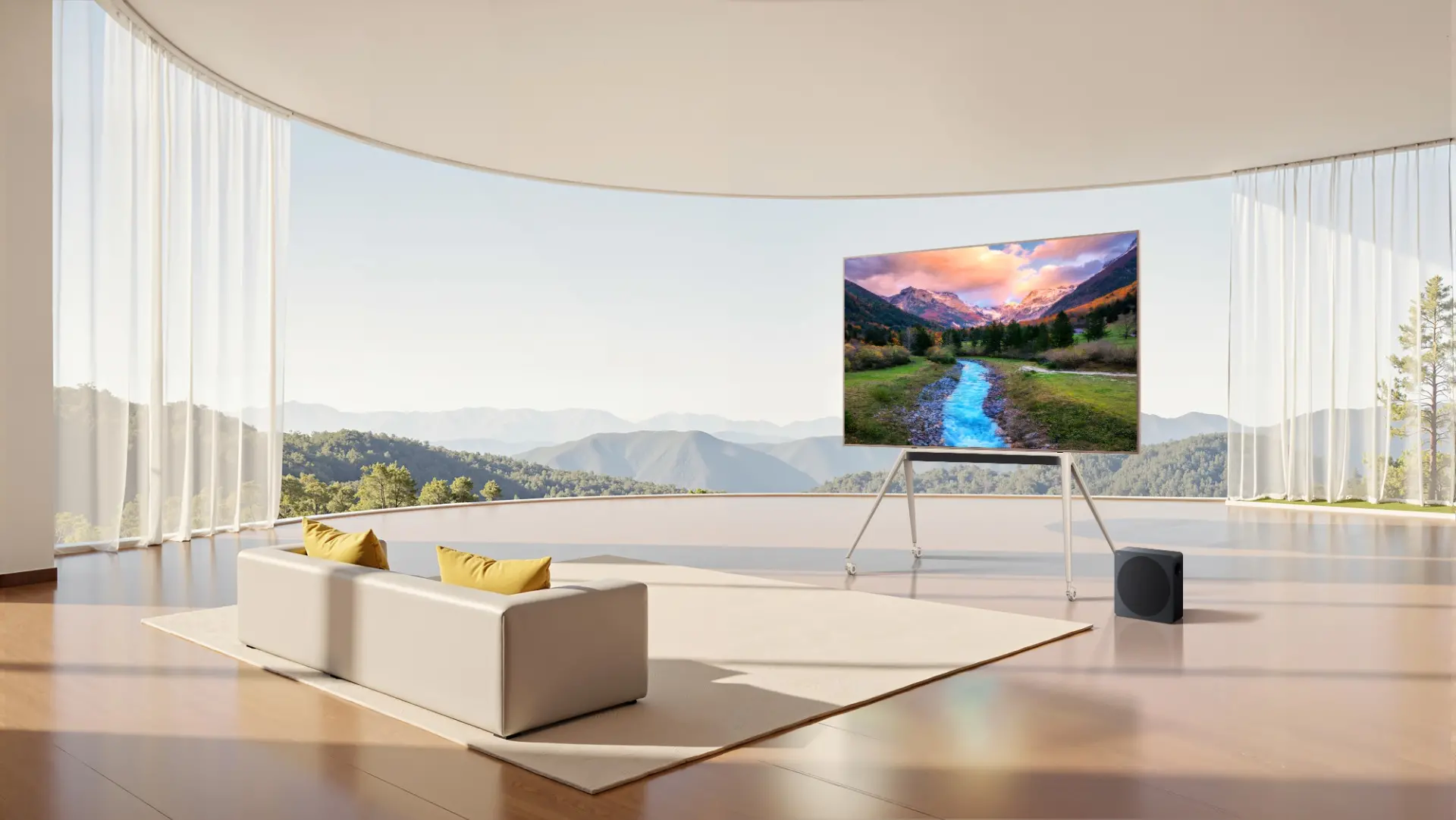 Soundbar Slim TCL A65K , 3.1.2, 410W, Bluetooth 5.3, Sunet Bang & Olufsen, Dolby Atmos & DTS-Virtual:X, HDMI eARC, Subwoofer Wireless, Negru