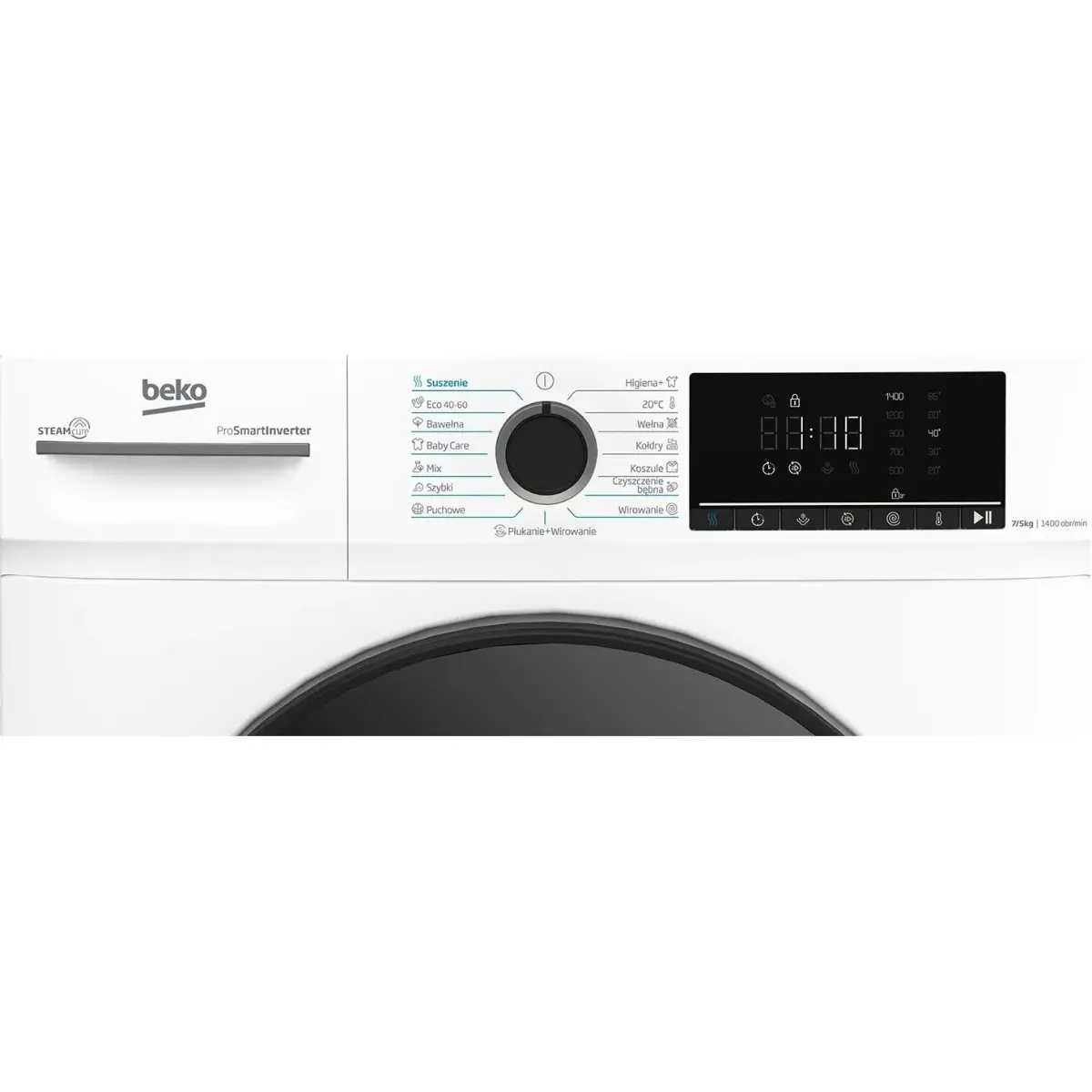 Masina de spalat rufe cu uscator Beko BMM5DFO5741W, 7/5 kg, 1400 RPM, Clasa D, 15 programe, Alb