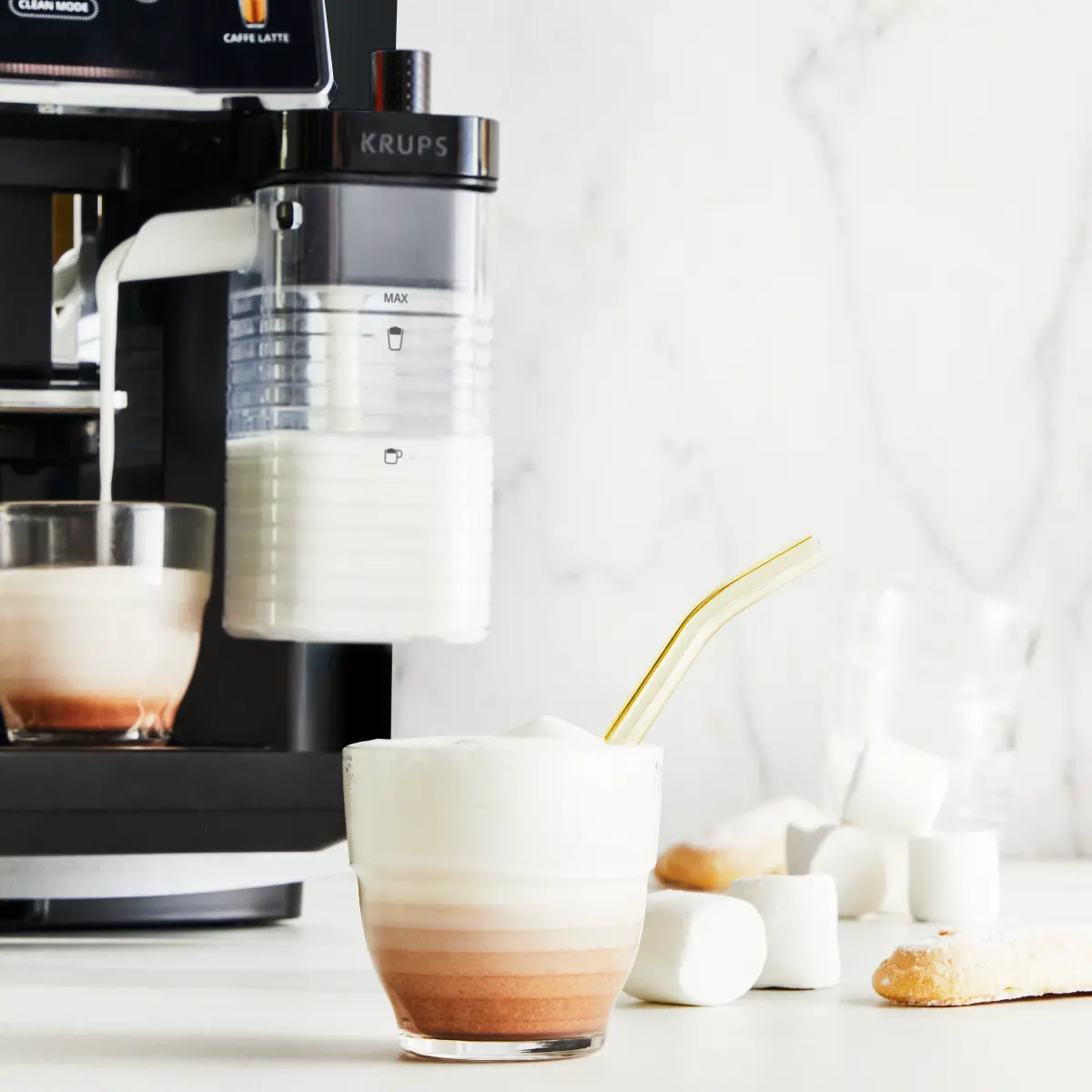 Espressor automat Krups Sensation Milk EA912HF0, 15 bari, 1450 W, 1.7 litri, Negru