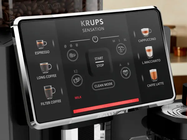Espressor automat Krups Sensation Milk EA912HF0, 15 bari, 1450 W, 1.7 litri, Negru