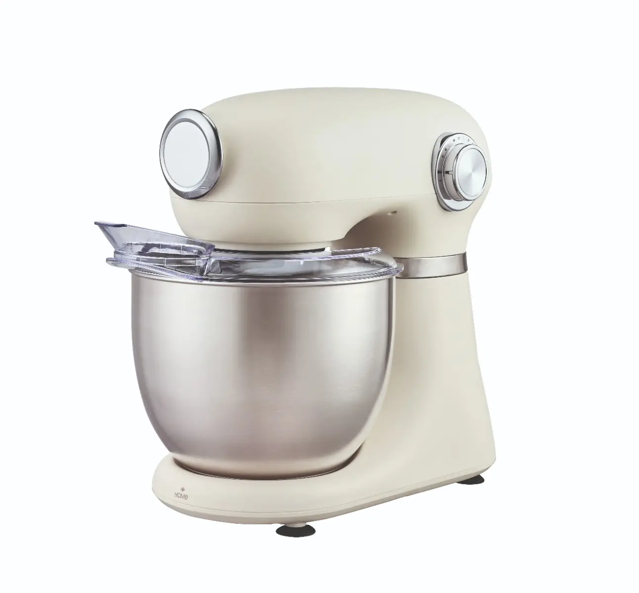 Mixer planetar Carrefour Home HSM1300C-25, 5 litri, 12 viteze, 1300 W, Crem