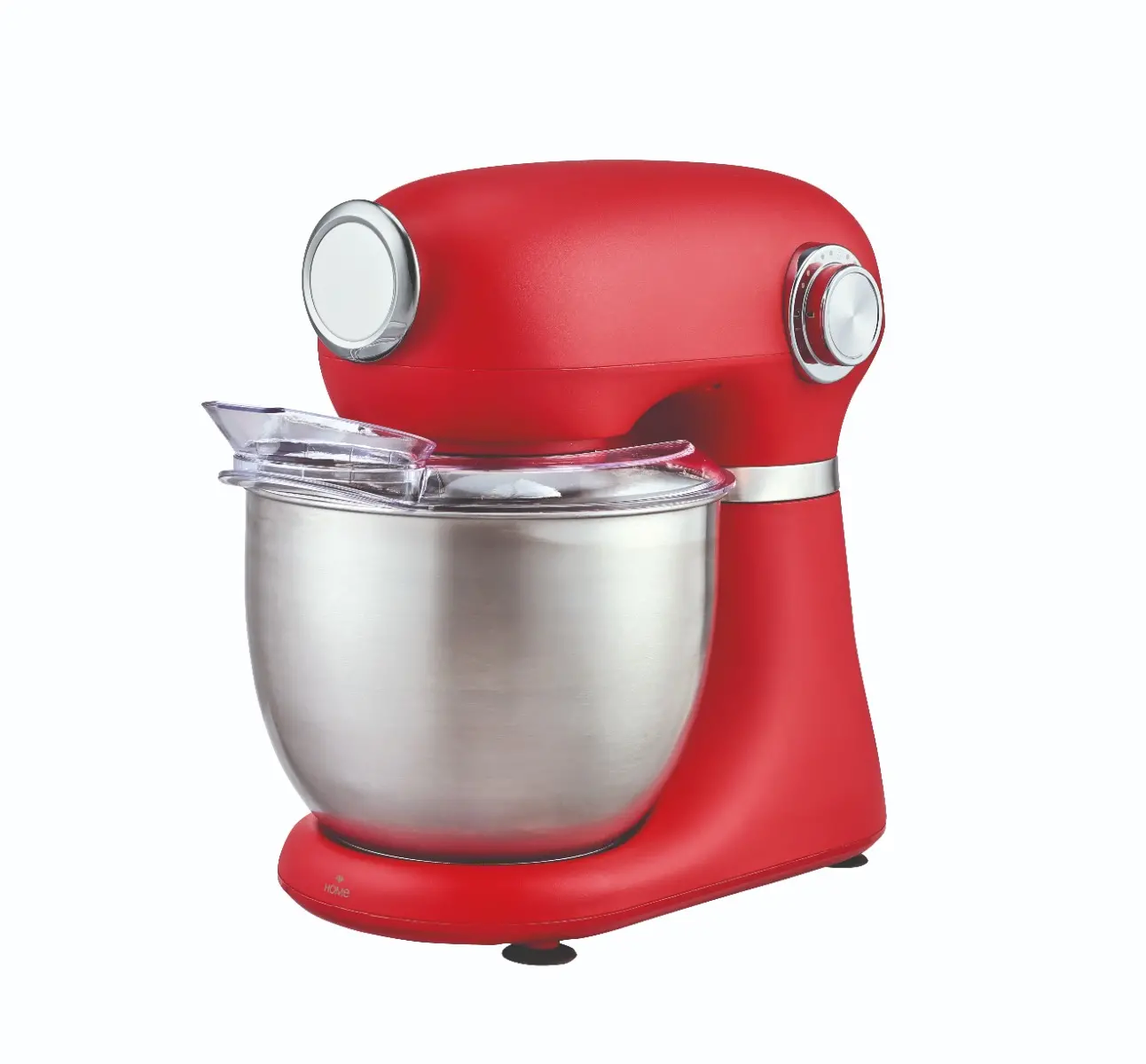 Mixer planetar Carrefour Home HSM1300R-25, 5 litri, 12 viteze, 1300 W, Rosu