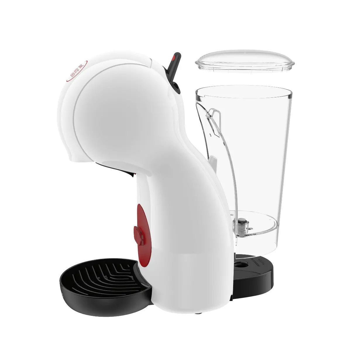Espressor cu capsule Krups Nescafe Dolce Gusto Piccolo XS KP1A3110, 15 bari, 1600 W, 0.8 litri, Alb / Rosu