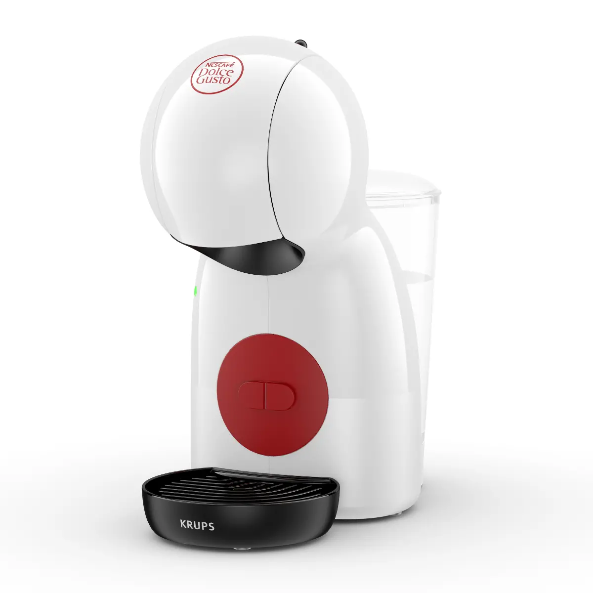 Espressor cu capsule Krups Nescafe Dolce Gusto Piccolo XS KP1A3110, 15 bari, 1600 W, 0.8 litri, Alb / Rosu