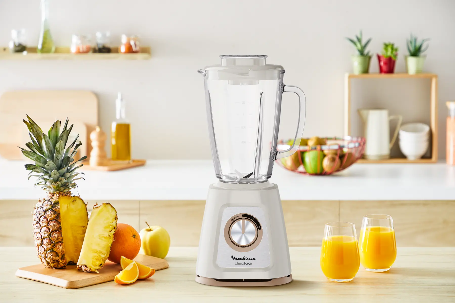 Blender de masa Moulinex LM430A10, 2 viteze, 1.75 litri, 800 W, Alb