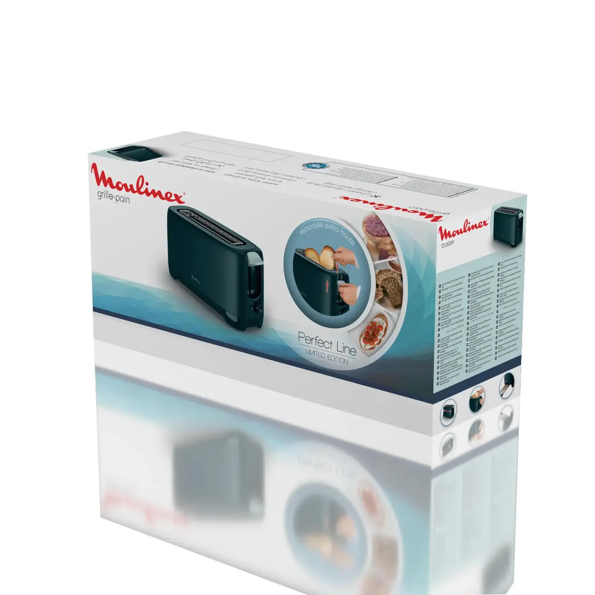 Prajitor de paine Moulinex LS2M04F0, 7 niveluri de prajire, 840-1000 W, Negru