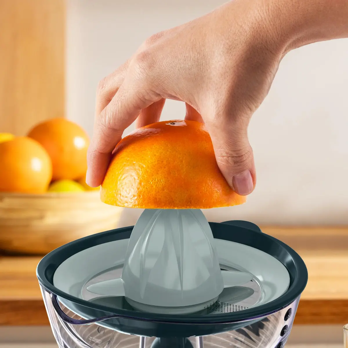 Storcator de fructe Moulinex PC3024F0, 1 litru, 25 W, Albastru