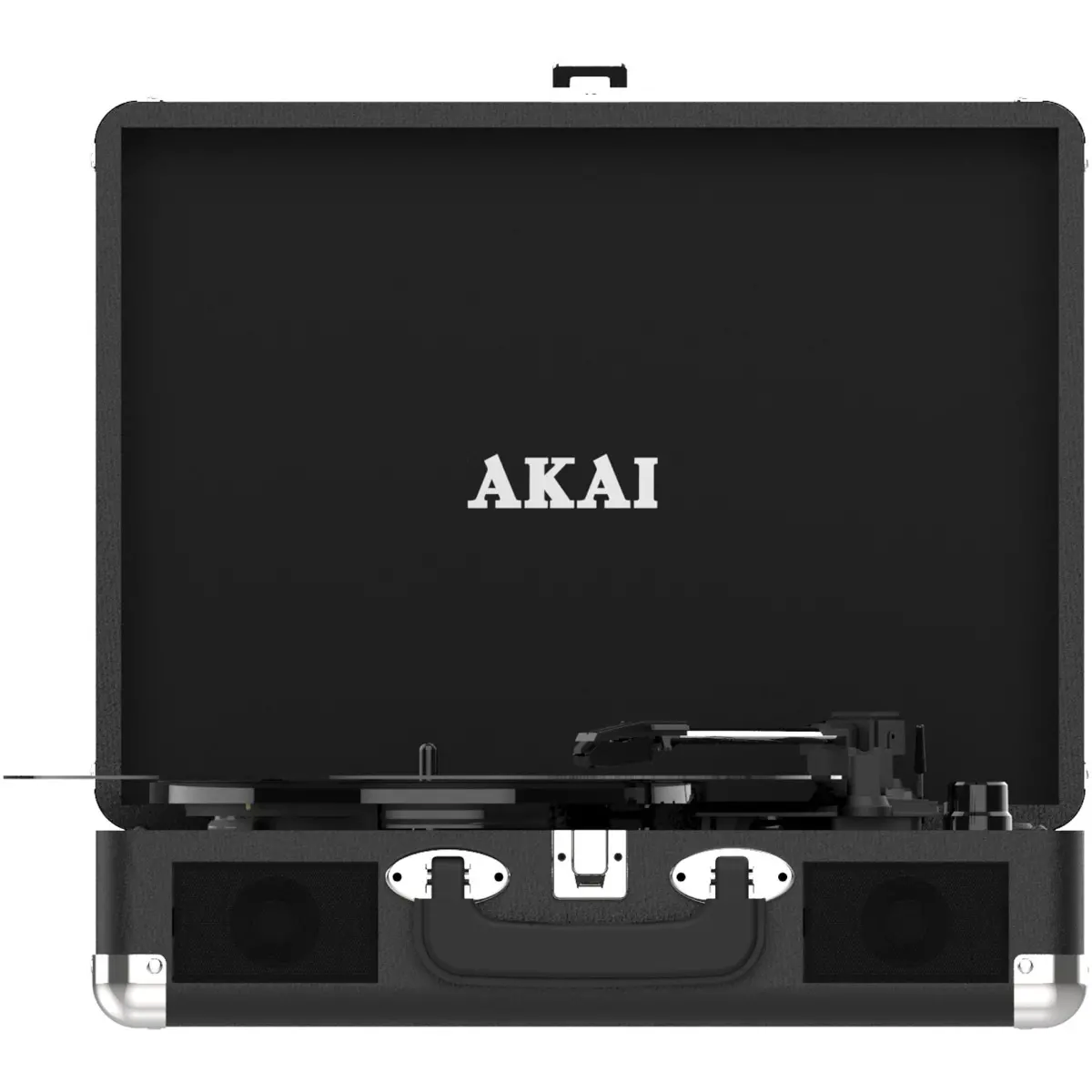Pick-up stereo Akai ATT-18BT, Bluetooth, USB, tip Valiza, Inregistrare de pe vinil pe USB, Negru