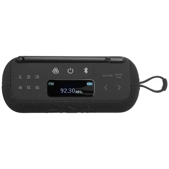 Radio portabil JBL Tuner 3, DAB/DAB+/FM, Bluetooth, Auracast, Autonomie 15 ore, IP68, Negru