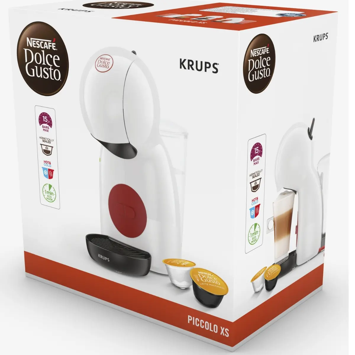 Espressor Krups KP1A3AF0, 15 bari, 0.8 litri, 1600 W, Crem