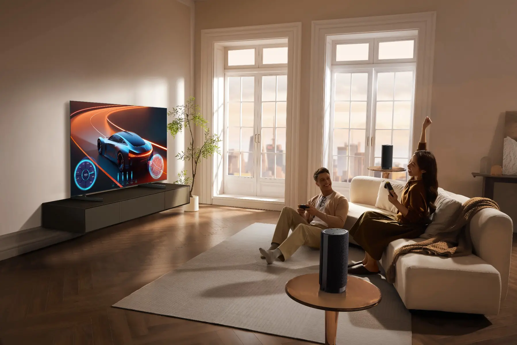 Boxa TCL Z100, 1.1.1, 170W, Wireless, Bluetooth 5.3, Dolby Atmos Flex Connect, Free Combination, Spatial Soundstage Calibration, Negru