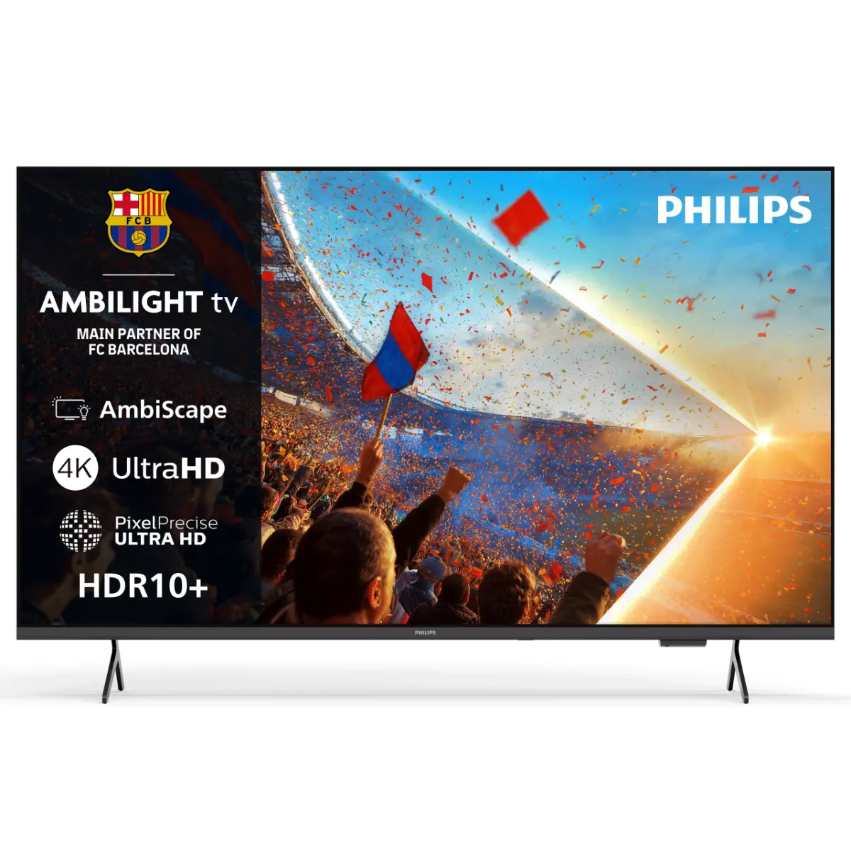 Televizor LED Smart Philips 50PUS8001/12, 126 cm, 4K Ultra HD, Clasa F, Negru