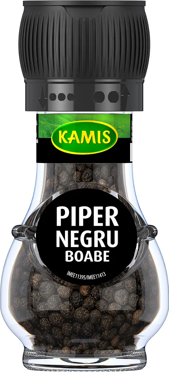 Rasnita cu piper negru boabe Kamis, 42g